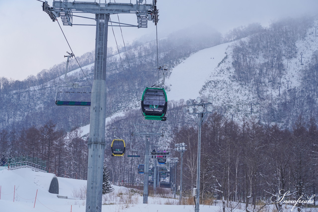 NISEKO UNITED. 本日より、ゲレンデ上部で ニセコグランヒラフ ⇔ ニセコビレッジが連結。滑走エリア拡大中です！